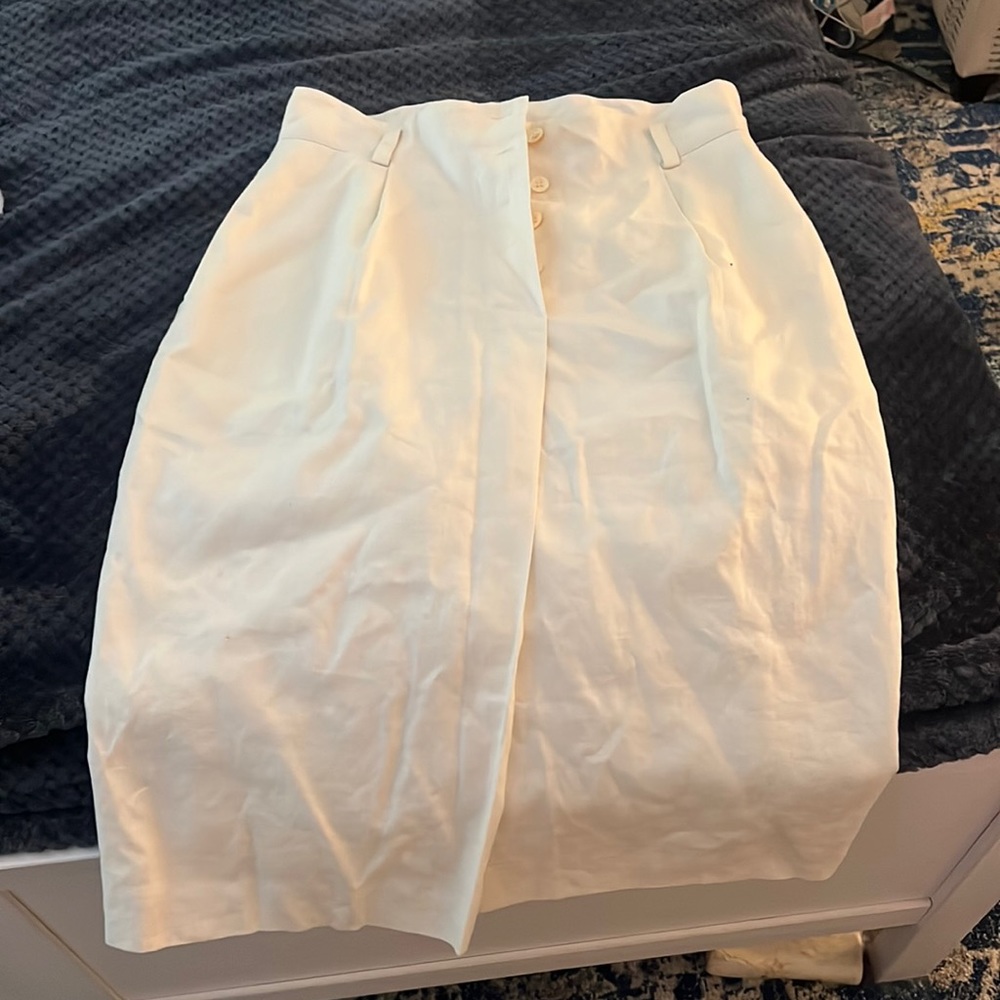 Vintage Cream Christian Dior Skirt